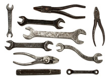 Set Of Old Dirty Tools