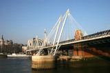 Fototapeta Londyn - Hungerford bridge, London