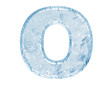 canvas print picture - Ice font. Letter O.Upper case