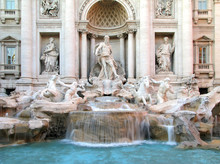 Trevi Fountain In Rome, Italy.