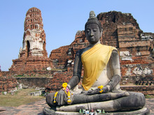 Wat Mahatat Buddha In Thailand.