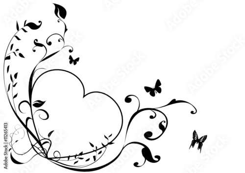 Coeur Noir Et Blanc Stock Vector Adobe Stock Coeur Noir Et Blanc Stock Vector Adobe Stock