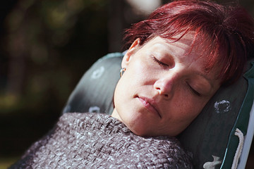 Wall Mural - Resting woman