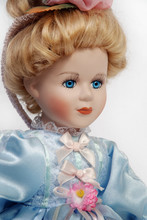 Portrait Of Antique Porcelain Doll Face