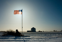 American Flag Proud Farm