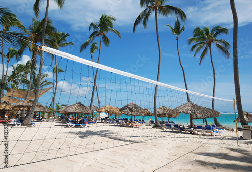 Naklejka samoprzylepna Siatkówka plażowa