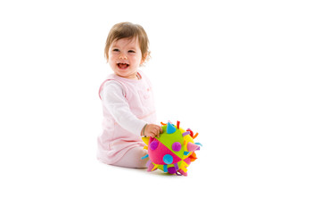 happy baby isolated
