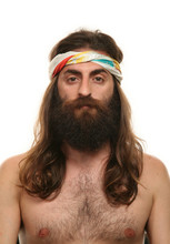 Man In Studio, Long Hair Hippy