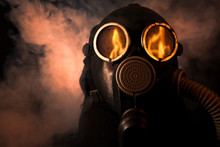 Man In Gas Mask