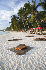 Canvas Print - beach bar boracay