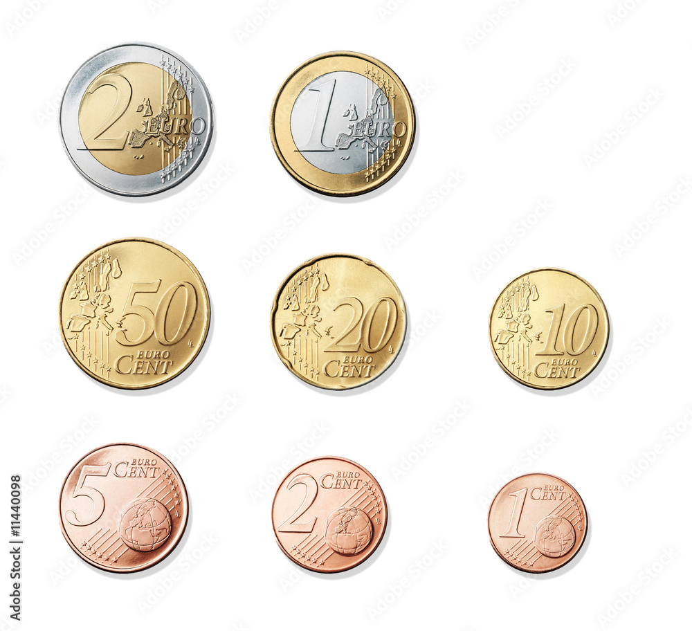 Monete Euro - obrazy, fototapety, plakaty 
