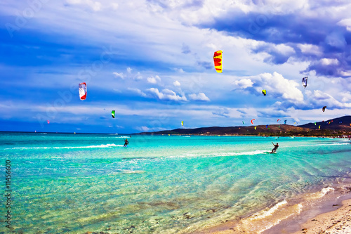 Fotoboard na płycie Kitesurfing we włoszech