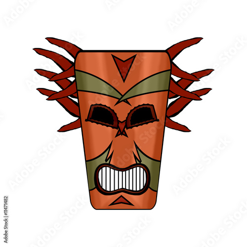 Paradise Island Witch Doctor Tribal Mask Cartoon Isolated Buy This Stock Illustration And Explore Similar Illustrations At Adobe Stock Adobe Stock