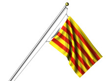 Isolated Catalunyan Flag