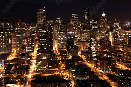 Fotoboard na płycie Noc w seattle