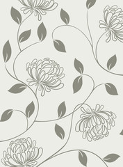 Wall Mural - Floral background.