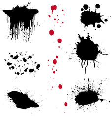 Vector pack of splatters II