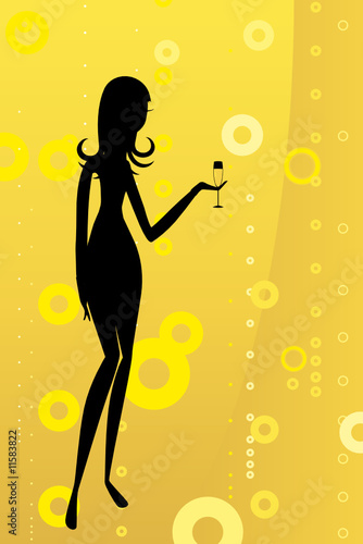 champagne girl