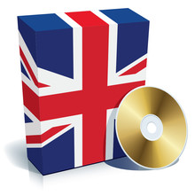 English Software Box And CD