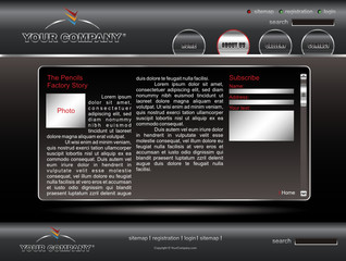Wall Mural - Editable website template