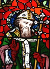 Saint Patrick in stained glass