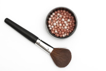 Brush For Make-up With Powder Balls
