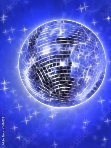 Foto-Plissee - abstract representation of disco ball (von Laure F)