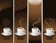 banner with coffee cups