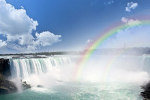 Rainbows At Niagara Falls