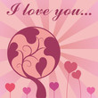 A love background design for valentine's day