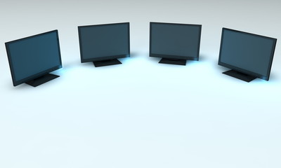 Wall Mural - Monitors
