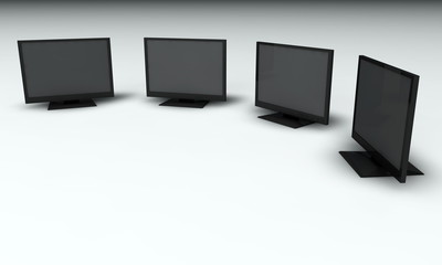 Wall Mural - Monitors