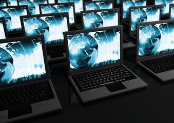 Wall Mural - Laptops