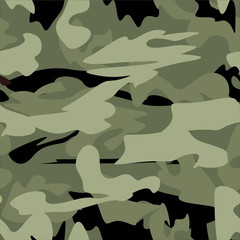 Wall Mural - Military camouflage seamless pattern