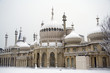 Brighton Pavilion in heavy snow