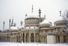 Brighton Pavilion In Heavy Snow