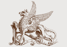 Detail Coat Of Arms/ Griffin
