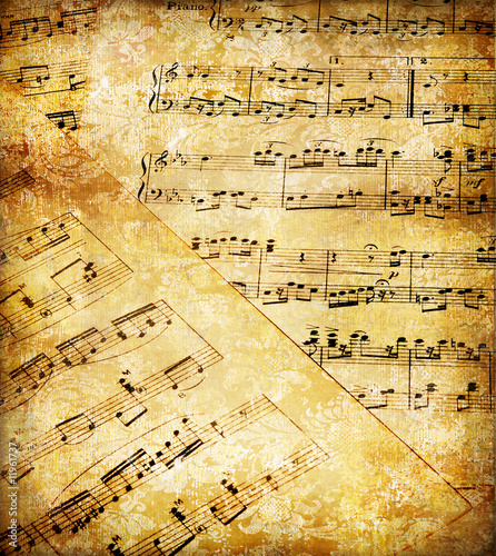 Board z aluminiowym obramowaniem Grunge vintage muzyczne strony