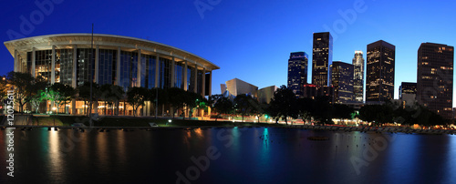 Fotoboard na płycie Los angeles panoramiczny o zmierzchu