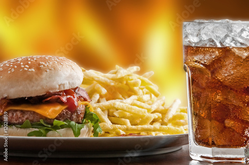 Naklejka samoprzylepna Fast food