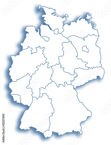 Deutschlandkarte Stock-Illustration | Adobe Stock