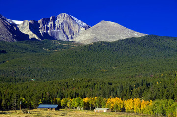 Wall Mural - Longs Peak in Autumn