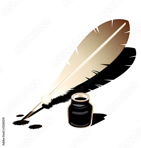 Plume Et Encrier Stock Vector Adobe Stock Plume Et Encrier Stock Vector Adobe Stock