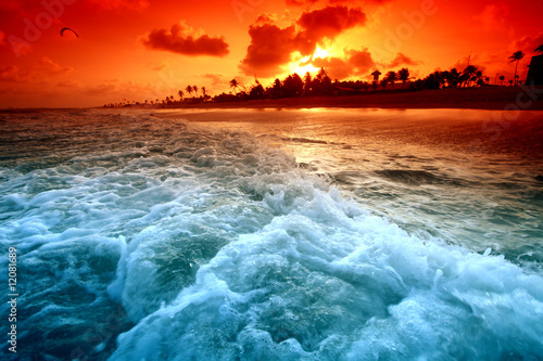Foto-Doppelrollo - ocean sunrice (von yellowj)
