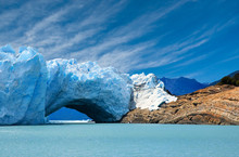 Bridge Of Ice In Perito Moreno Glacier.