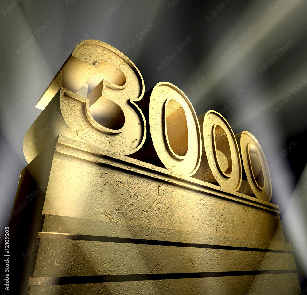 3000 celebration monument の Stock イラスト | Adobe Stock