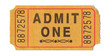 Vintage admission ticket