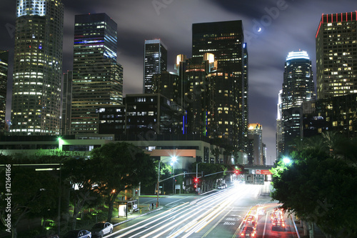 Fotoboard na płycie Los angeles city at night
