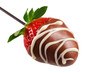 Leinwandbild Motiv Chocolate covered strawberry