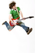 © Viorel Sima - passionate guitarist jumps in the air